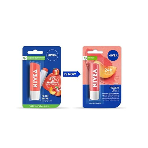 Nivea Lip Balm Peach Shine